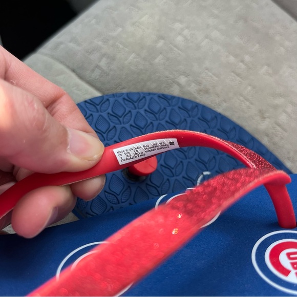 Chicago Cubs REEF Women's Stargazer Flip Flops NWT - Picture 7 of 11